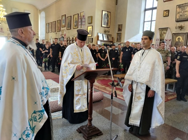 Чин відспівування капітана поліції Віталія Миколайовича Плетіня.